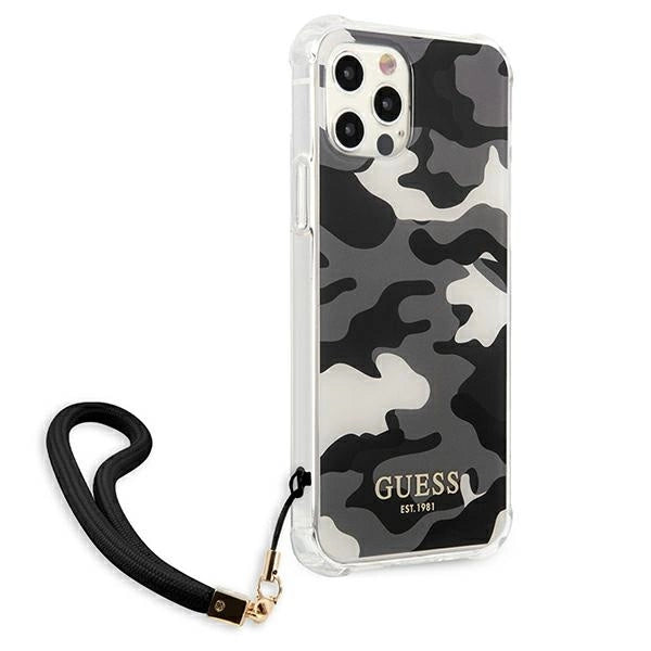 Guess GUHCP12LKSARBK iPhone 12 Pro Max 6.7" sort/sort hardcase Camo Collection