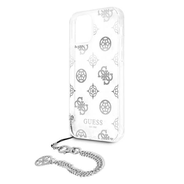 Guess GUHCP12LKSPESI iPhone 12 Pro Max 6.7" sølv/sølv hardcase Peony Chain Collection