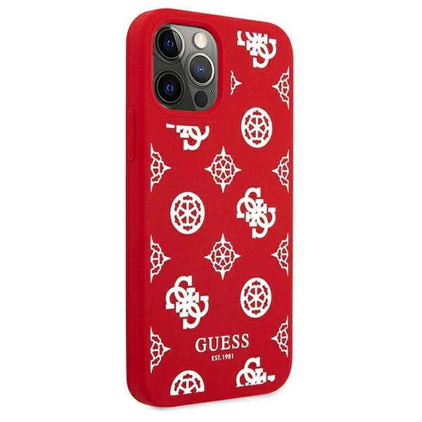Guess GUHCP12LLSPEWRE iPhone 12 Pro Max 6.7" rød/rød hard case Peony Collection