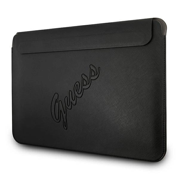 Guess Saffiano Script cover til en 13" laptop - sort
