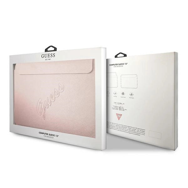 Gæt Saffiano Script cover til en 13 " laptop - pink