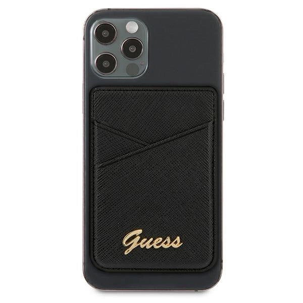 Guess Wallet Card Slot GUWMSSASLBK MagSafe Saffiano sort/sort