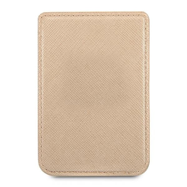 Guess Wallet Card Slot GUWMSSASLGO MagSafe Saffiano guld/guld