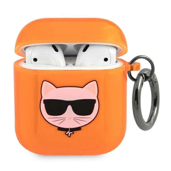 Karl Lagerfeld KLA2UCHFO AirPods-cover pomaranczowy/orange Choupette