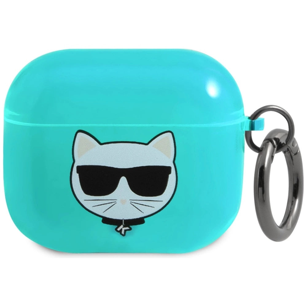 Karl Lagerfeld KLA3UCHFL AirPods 3 cover Niebieski/blå Choupette