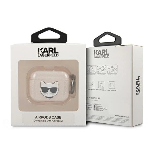 Karl Lagerfeld KLA3UCHGD AirPods 3 cover złoty/guld Glitter Choupette