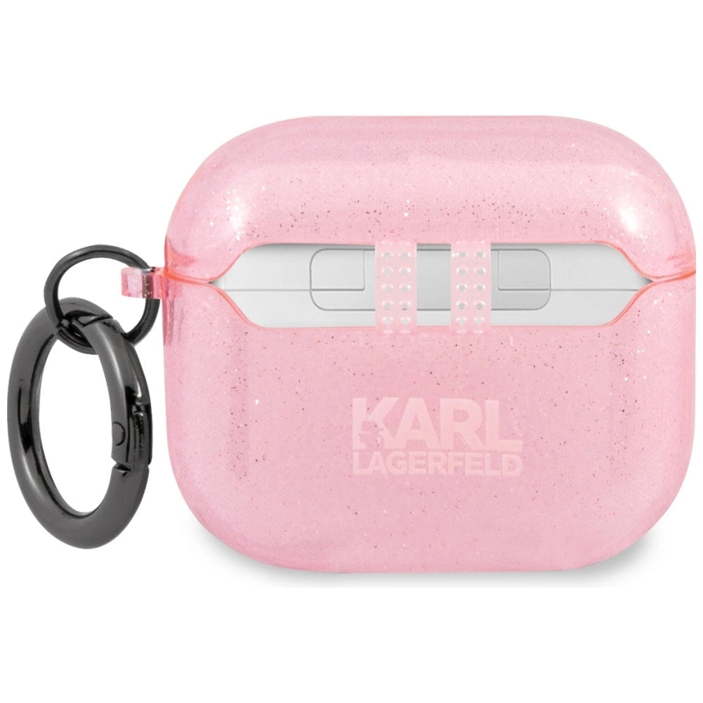 Karl Lagerfeld KLA3UCHGP AirPods 3 cover Rosé/pink Glitter Choupette