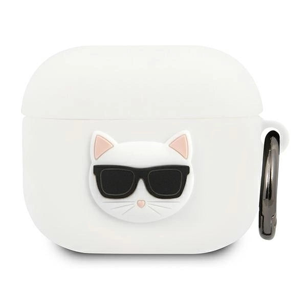 Karl Lagerfeld KLACA3SILCHWH AirPods 3 cover hvid/hvid Silicone Choupette