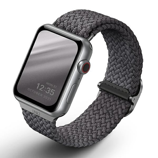 Uniq Aspen flettet rem til Apple Watch 1/2/3/4/5/6/7/8/SE/SE2 40/38/41 mm - Grå