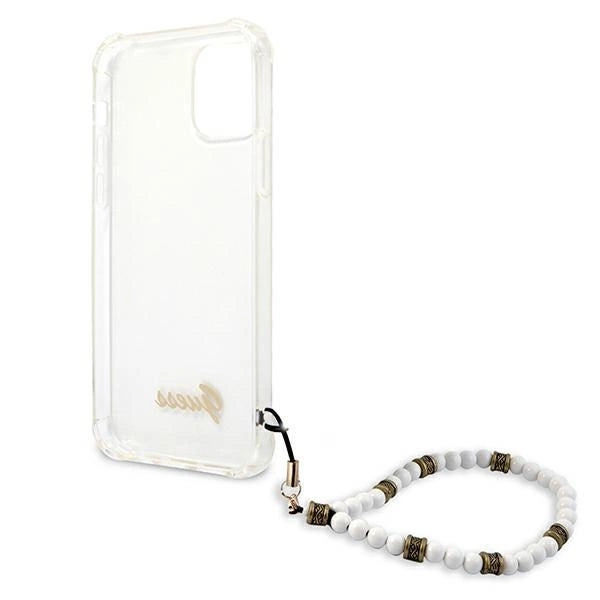 Guess GUHCP12LKPSWH iPhone 12 Pro Max 6.7" Transparent Hardcase White Pearl