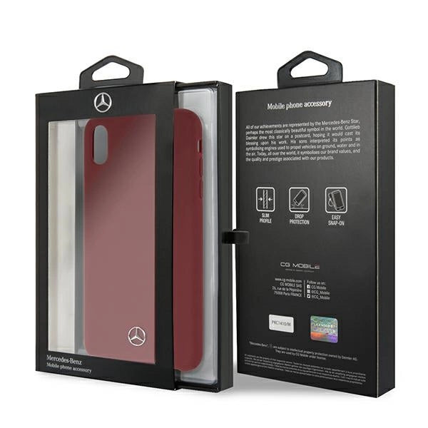 Mercedes MEHCI65SILRE iPhone Xs Max rød/rød hårdkasse