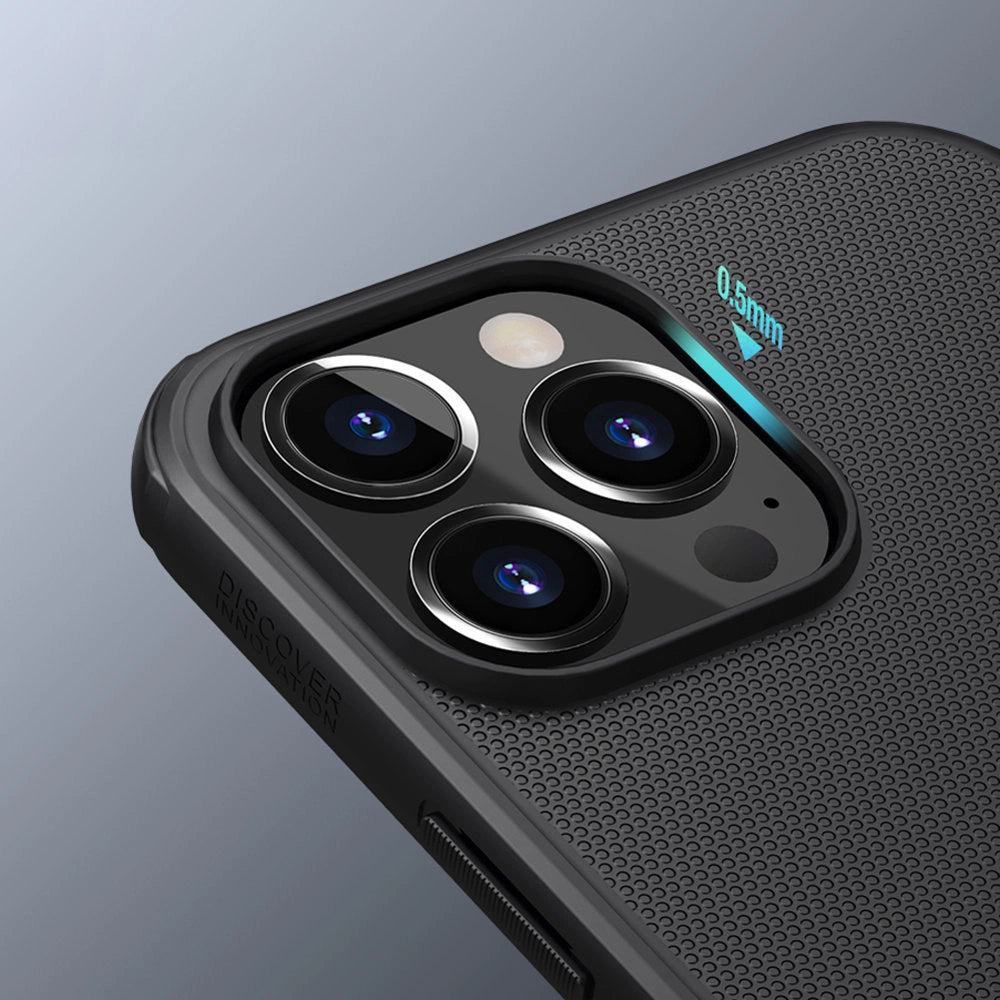 Nillkin Super Frosted Shield forstærket forside til iPhone 13 Pro Max sort