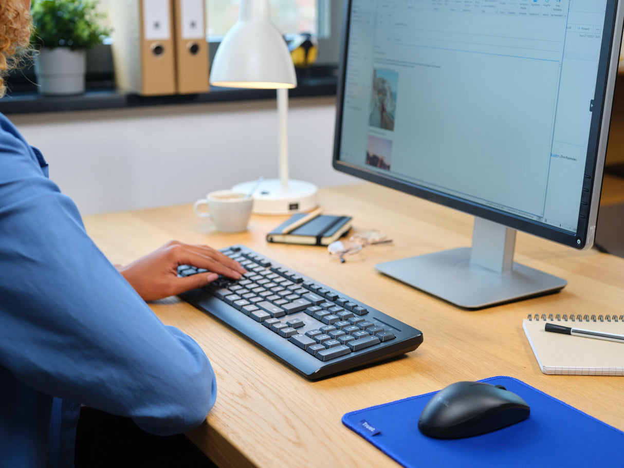 Trust Primo tastatur Mus inkluderet Universel RF trådløst QWERTY US engelsk Sort