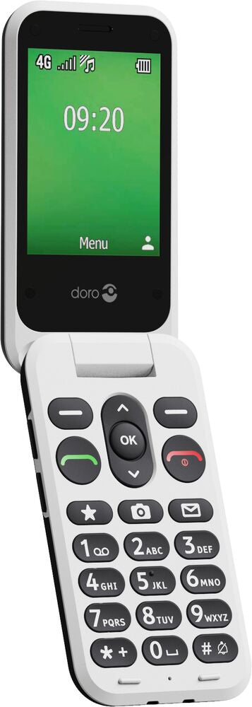 DORO Leva E22 2.8 128MB Sort/hvid Sort Hvid