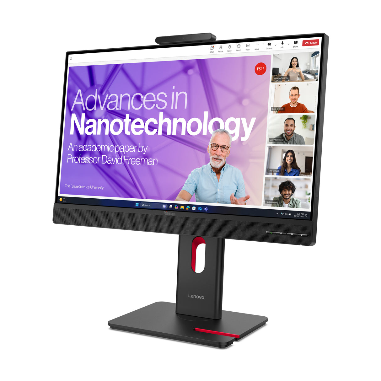 Lenovo ThinkVision T27QD-4v computerskærm 68,6 cm (27") 2560 x 1440 pixel Quad HD LCD Sort