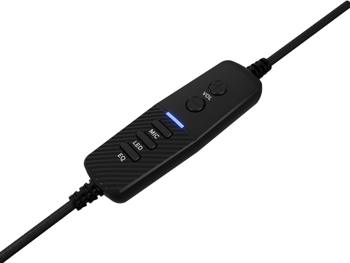GENESIS Neon 764 Headset Ledningsført Spil USB Type-A Sort