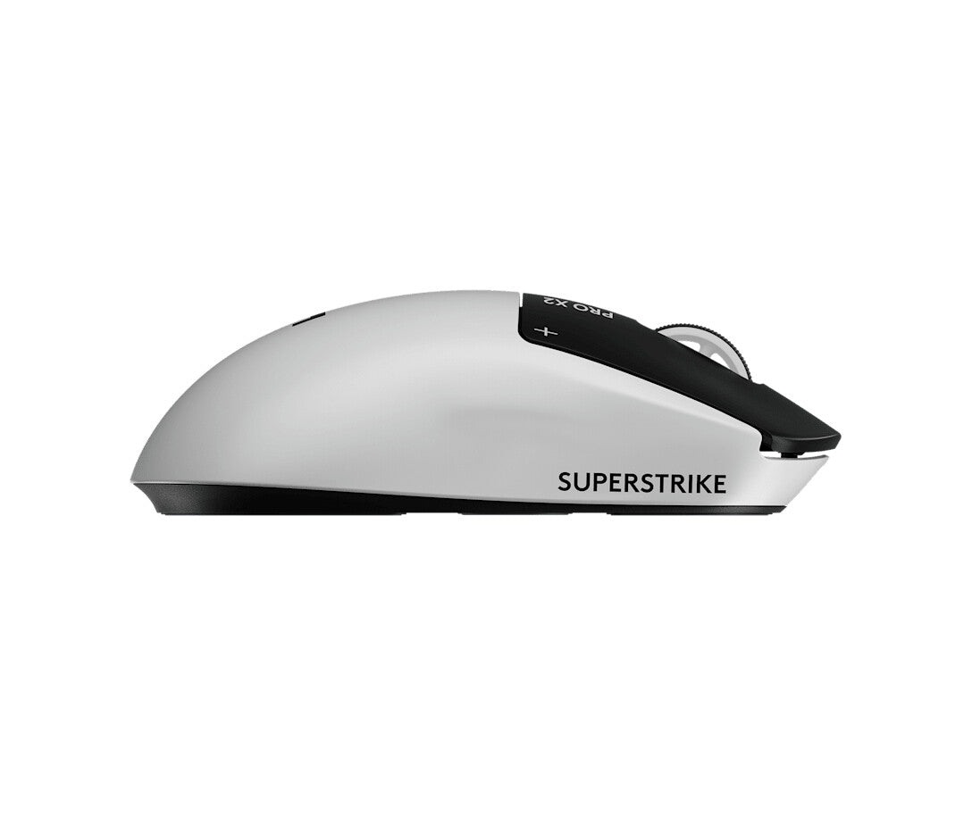 Logitech G PRO X2 SUPERSTRIKE mus Spil Højre hånd RF Wireless + USB Type-C Optisk 44000 dpi
