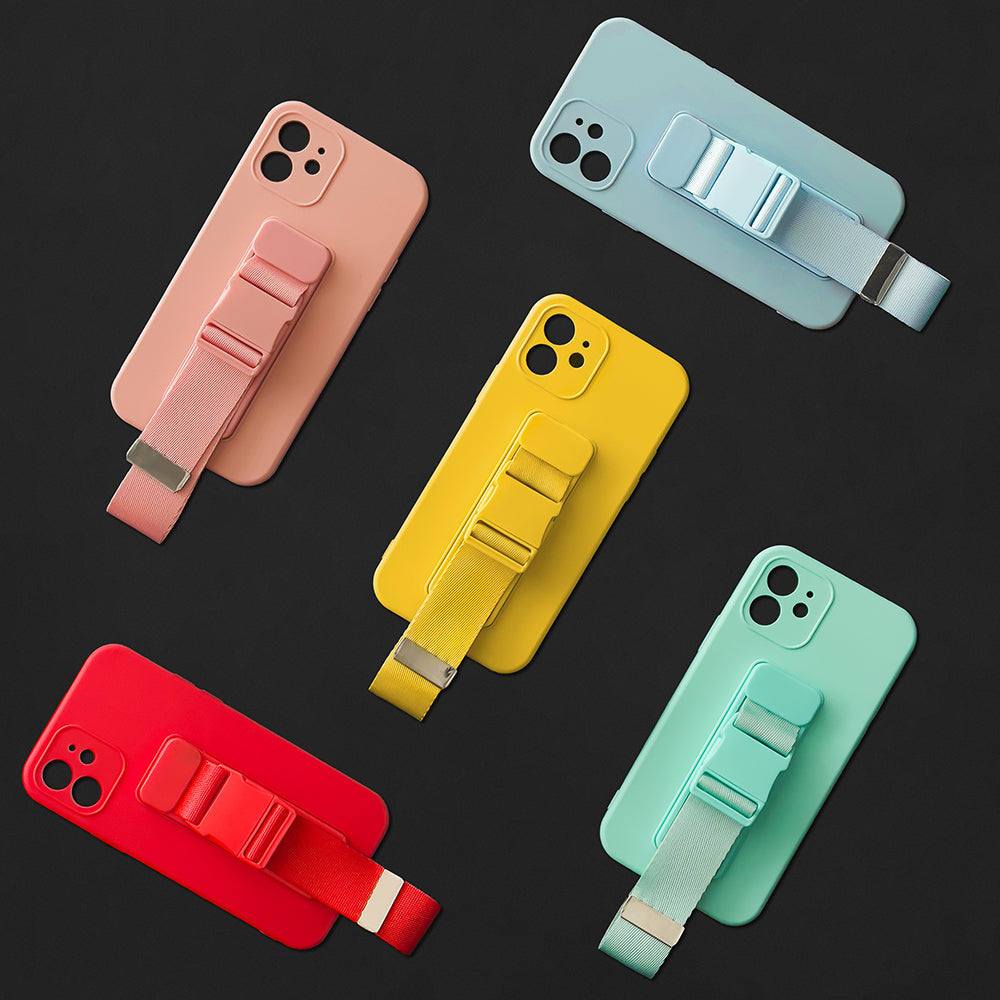 Rope case gel case med en lanyard kæde taske lanyard Samsung Galaxy A32 5G rød