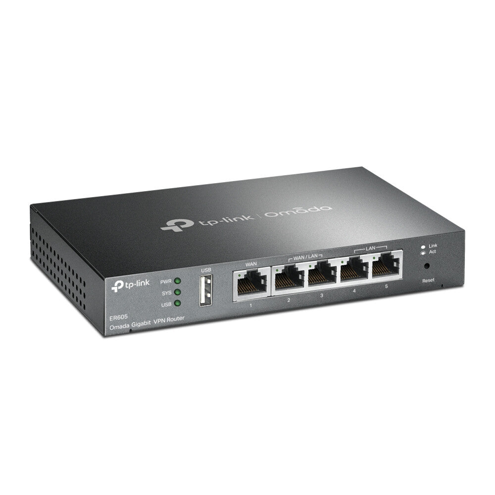 TP-Link Omada ER605 kabelforbundet router Gigabit Ethernet Sort