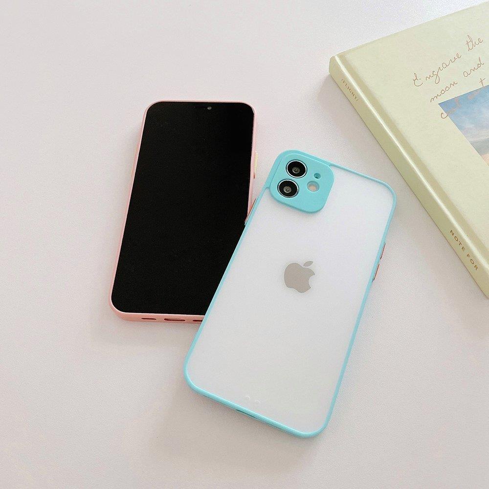 Milky Case silikone fleksibelt gennemsigtigt etui til Samsung Galaxy A42 5G blå
