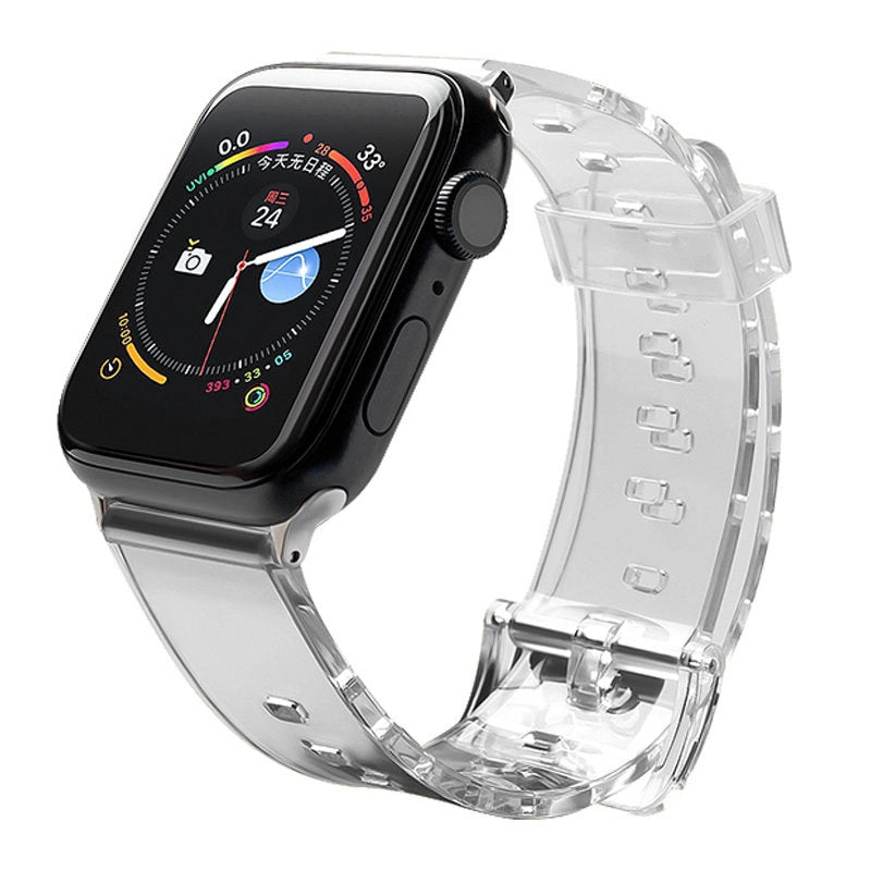 Silicone Strap Armbånd Armbånd Strap Light til Apple Watch 42 / 44 mm - sort