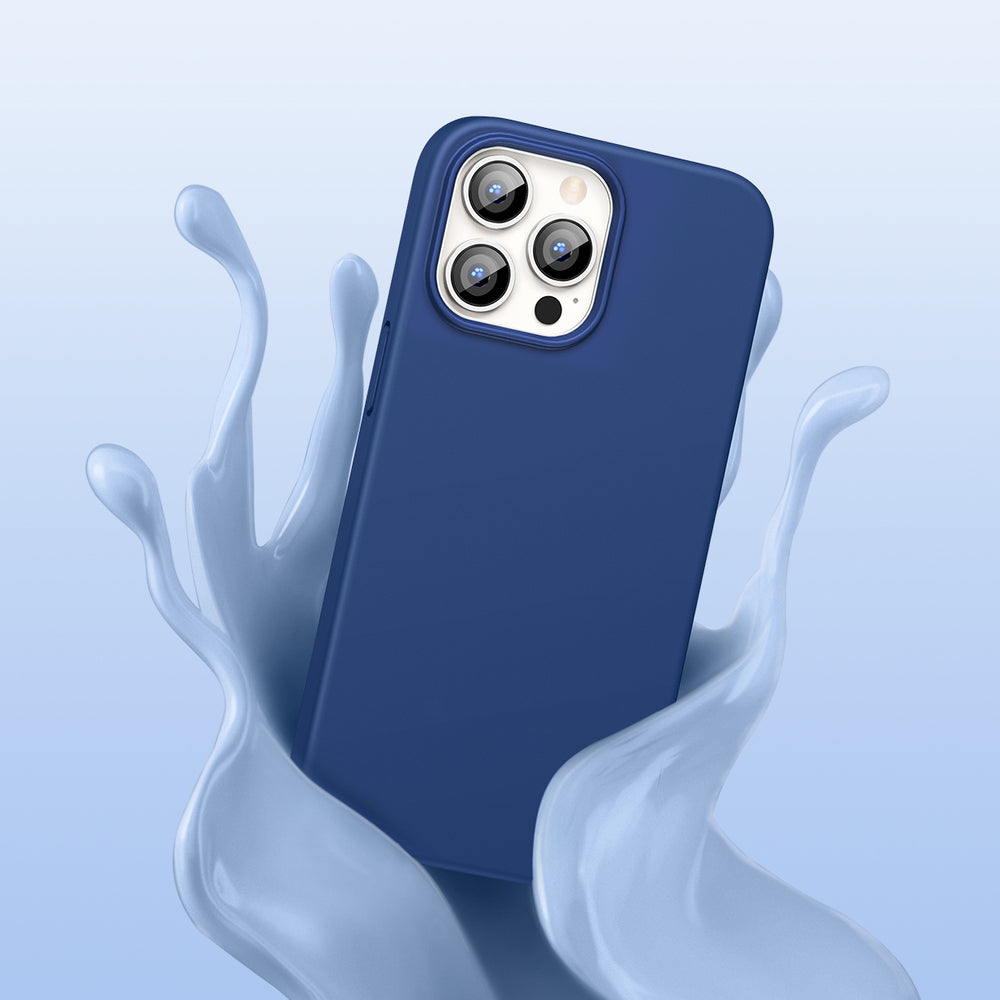 Ugreen beskyttende silikone Case gummi fleksible silikone cover til iPhone 13 Pro blå