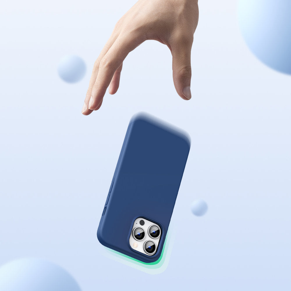 Ugreen beskyttende silikone Case gummi fleksible silikone cover til iPhone 13 Pro Max blå