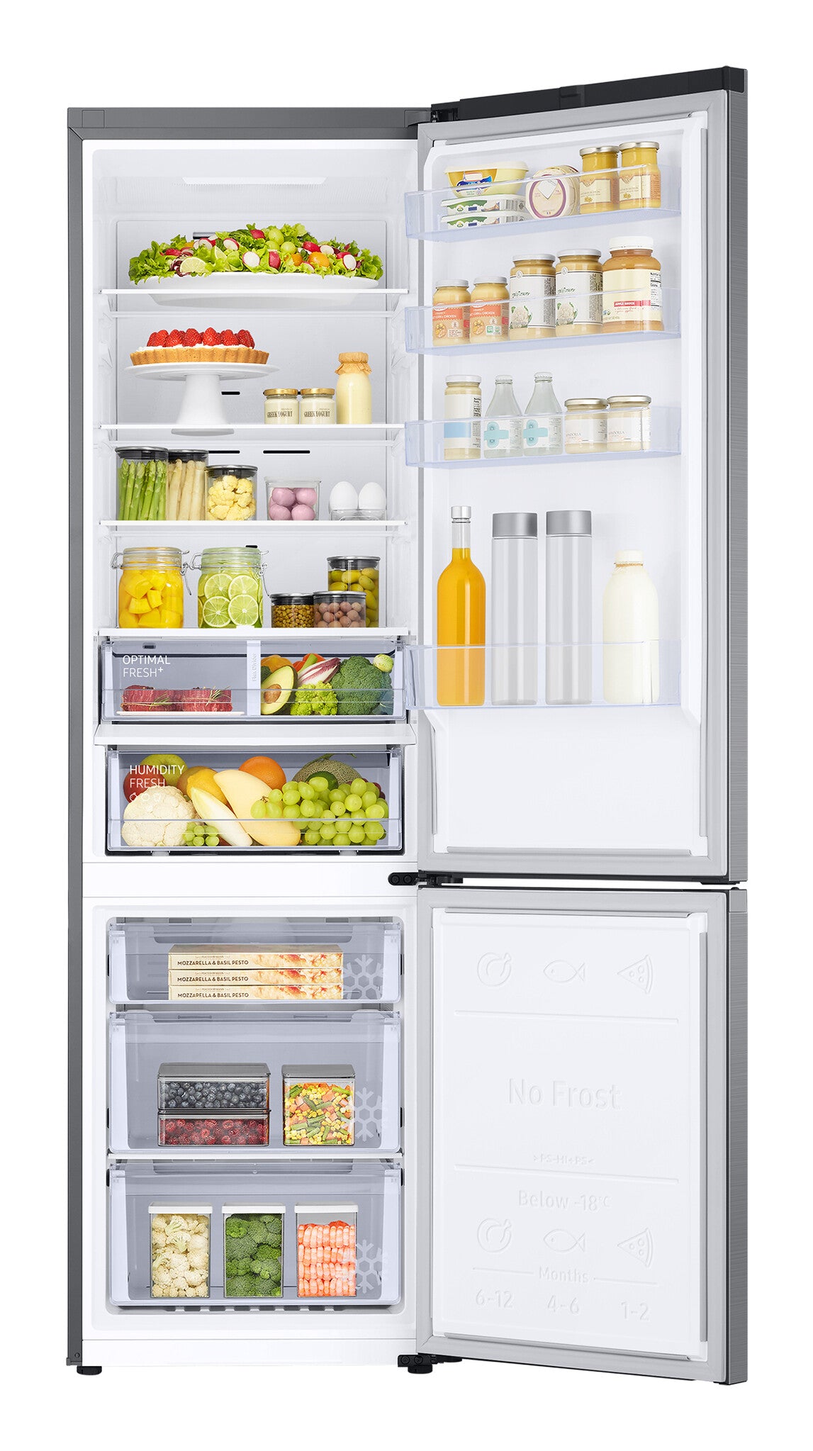 Samsung RB38C607AS9 Fritstående 387 L Rustfrit stål