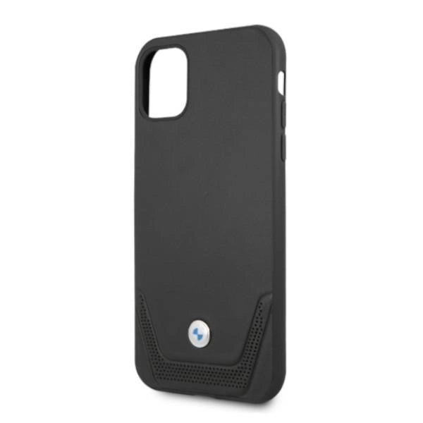 Etui BMW BMHCN61RSWPK iPhone 11 6,1" / Xr sort/sort hårdkasse Læder Perforeret