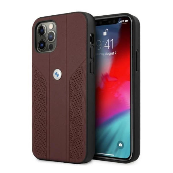 Etui BMW BMHCP12LRSPPR iPhone 12 Pro Max 6,7" rød/rød hårdkasse Læder Curve Perforeret