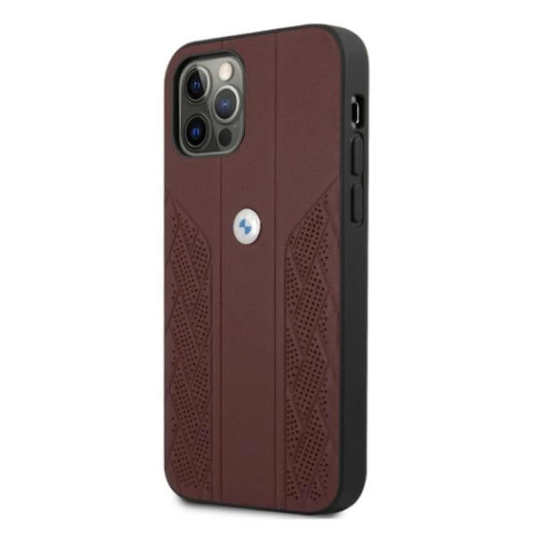 Etui BMW BMHCP12LRSPPR iPhone 12 Pro Max 6,7" rød/rød hårdkasse Læder Curve Perforeret