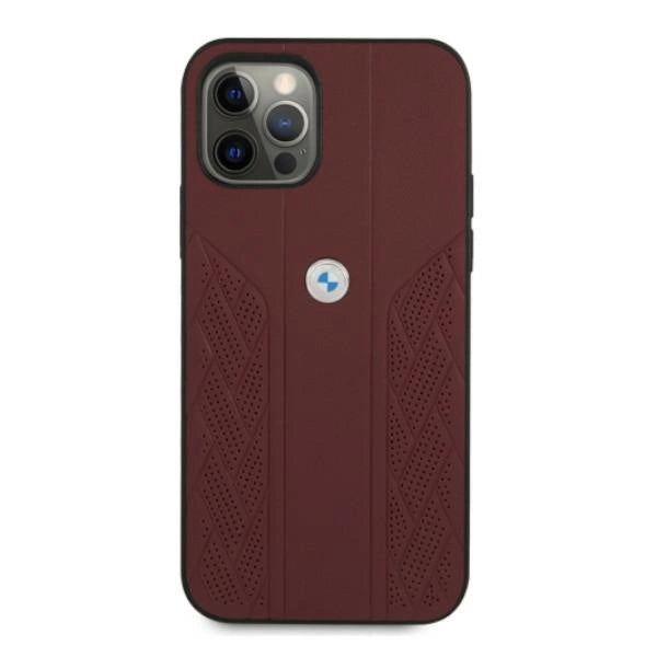 Etui BMW BMHCP12LRSPPR iPhone 12 Pro Max 6,7" rød/rød hårdkasse Læder Curve Perforeret