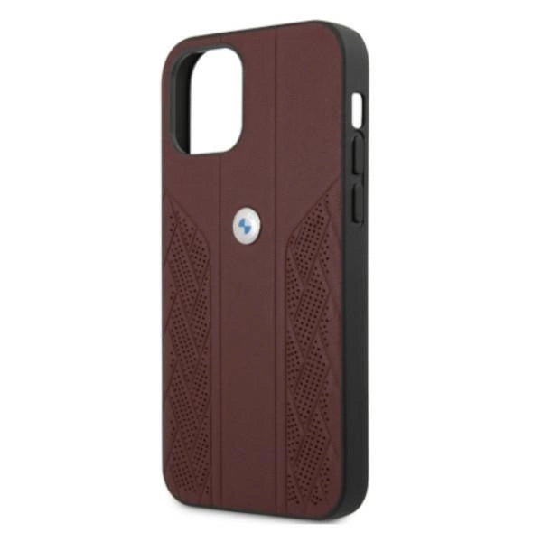 Etui BMW BMHCP12LRSPPR iPhone 12 Pro Max 6,7" rød/rød hårdkasse Læder Curve Perforeret