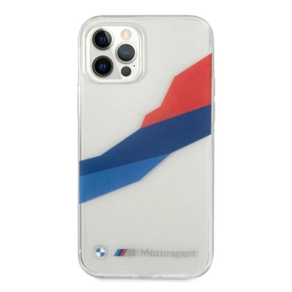 Etui BMW BMHCP12LSKTGT iPhone 12 Pro Max 6,7" gennemsigtig hardcase Motorsport Tricolor