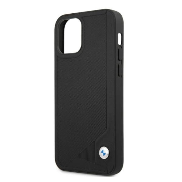 Etui BMW BMHCP12MRCDPK iPhone 12/12 Pro 6,1" sort/sort hardcase læder Deboss