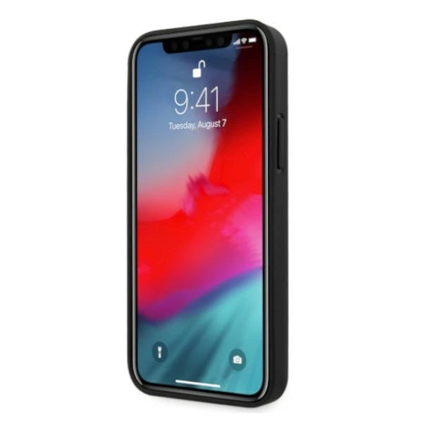 Etui BMW BMHCP12MRSPPR iPhone 12/12 Pro 6,1" rød/rød hårdkasse Læder Curve Perforat