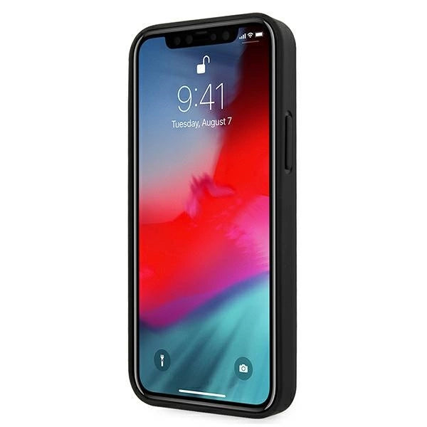 Etui BMW BMHCP12SRSPPK iPhone 12 mini 5,4 "sort/sort hårdkasse læder Curve perforeret