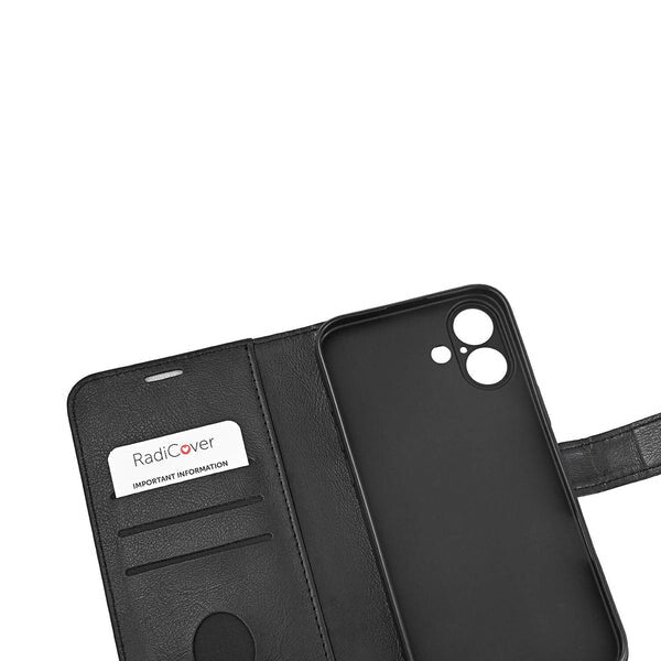 Radicover 587117 mobiltelefon etui 17 cm (6.7") Tegnebogsetui Sort