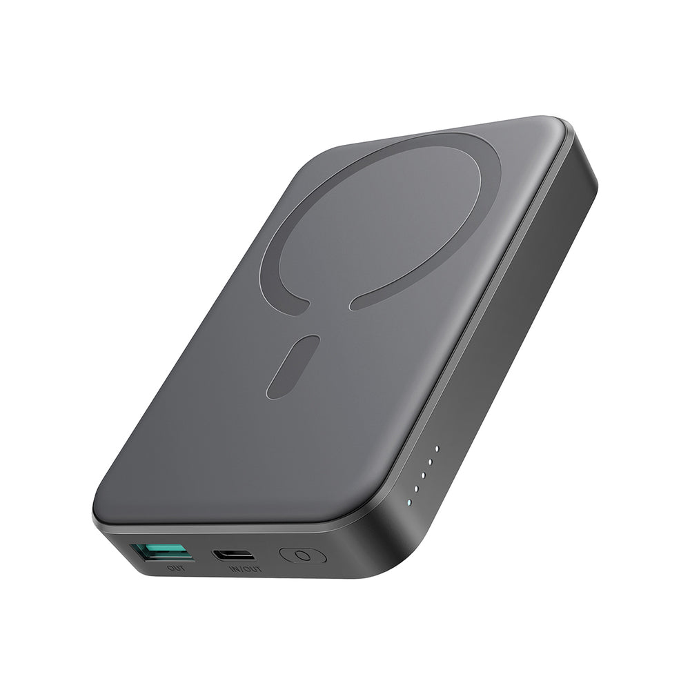 Joyroom JR-W020 20W 10000mAh MagSafe Power Bank + USB-C - USB-C 0,25m kabel - sort
