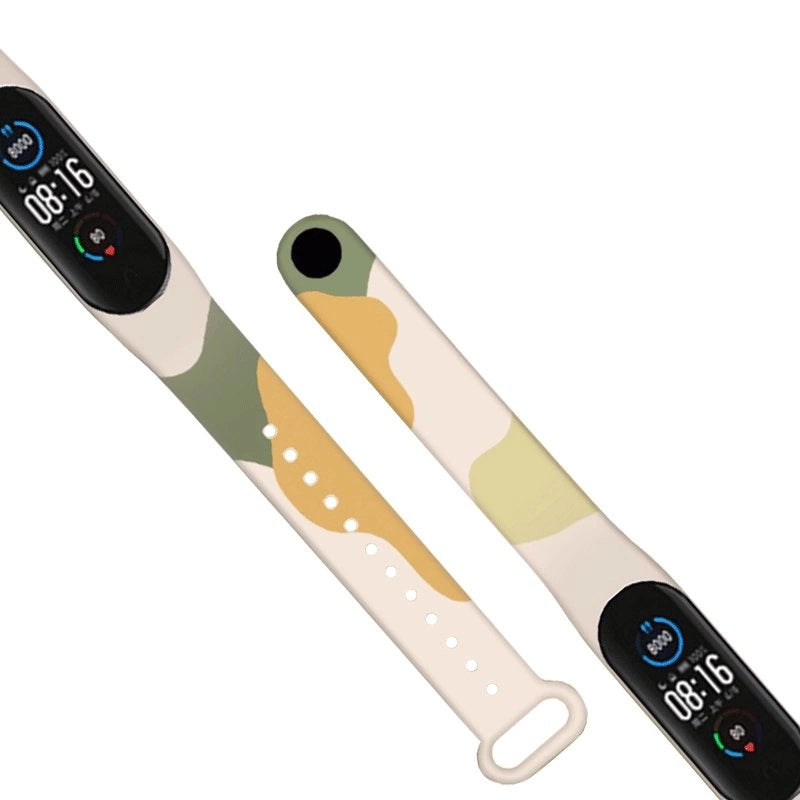 Strap Moro band til Xiaomi Mi Band 3 / 4 silikone rem ur armbånd mønster 10