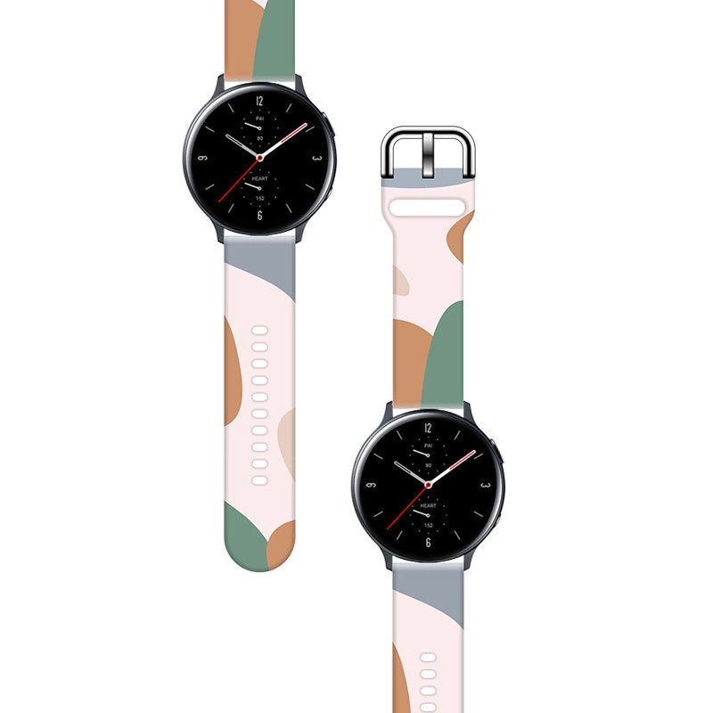 Strap Moro til Samsung Galaxy Watch 40 / 41 / 42 / 43 / 44 mm silikone armbånd ur band - mønster 11