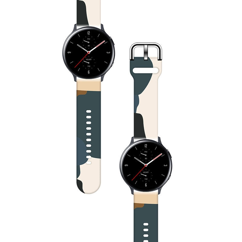 Strap Moro til Samsung Galaxy Watch 40 / 41 / 42 / 43 / 44 mm silikone armbånd ur band - mønster 13