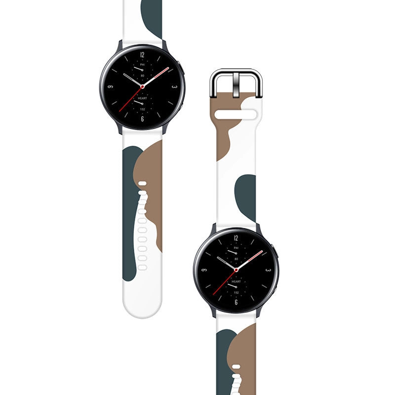 Strap Moro til Samsung Galaxy Watch 45 / 46 / 47 mm silikone armbånd ur band - mønster 1