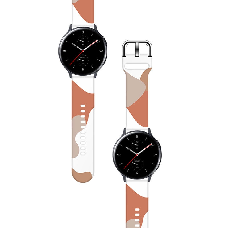 Strap Moro til Samsung Galaxy Watch 45 / 46 / 47 mm silikone armbånd ur band - mønster 5