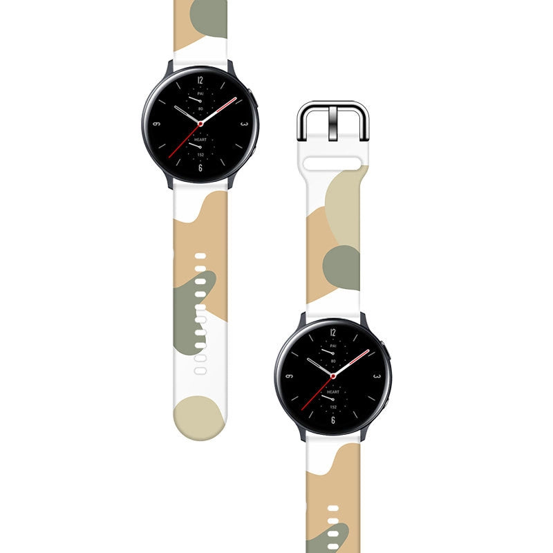 Strap Moro til Samsung Galaxy Watch 45 / 46 / 47 mm silikone armbånd ur band - mønster 6