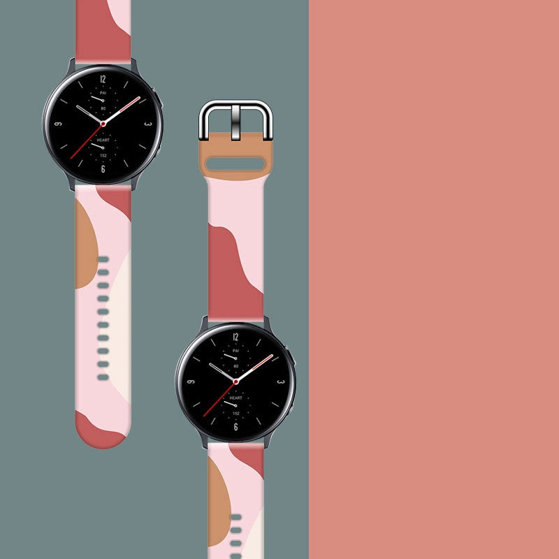 Strap Moro til Samsung Galaxy Watch 45 / 46 / 47 mm silikone armbånd ur band - mønster 12