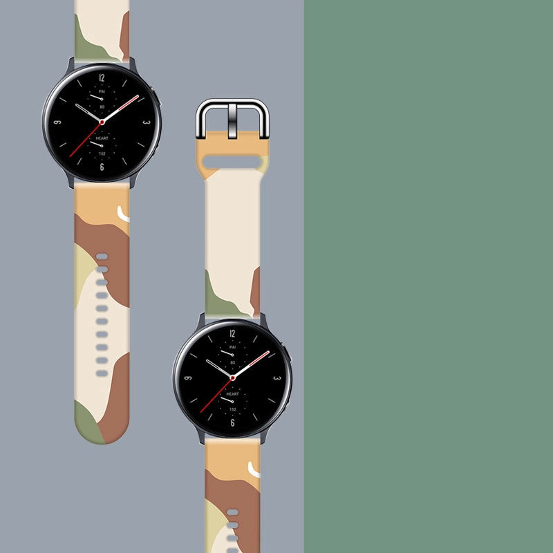Strap Moro til Samsung Galaxy Watch 45 / 46 / 47 mm silikone armbånd ur band - mønster 16