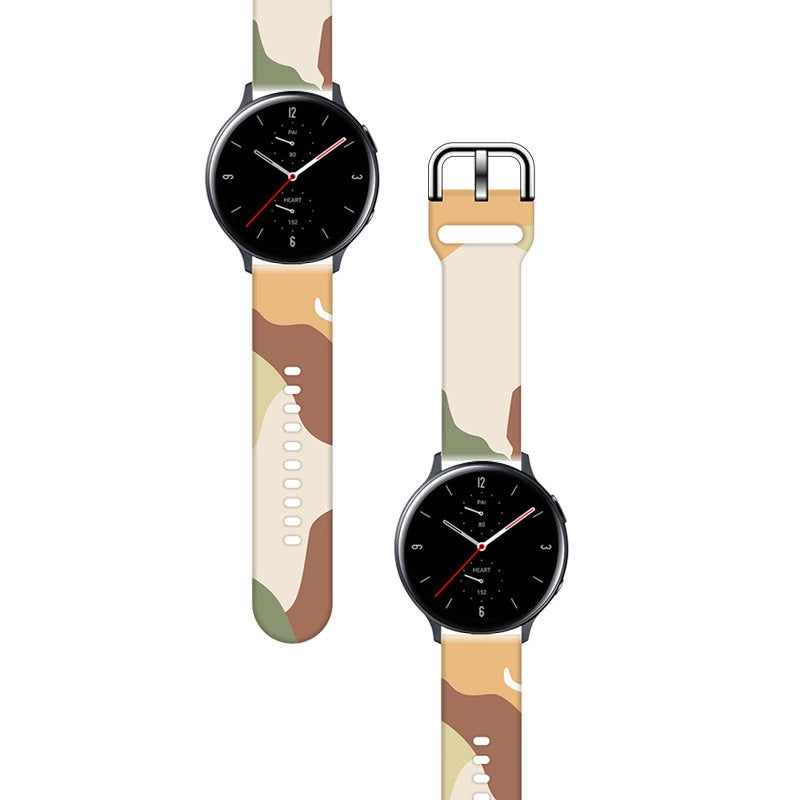 Strap Moro til Samsung Galaxy Watch 45 / 46 / 47 mm silikone armbånd ur band - mønster 16
