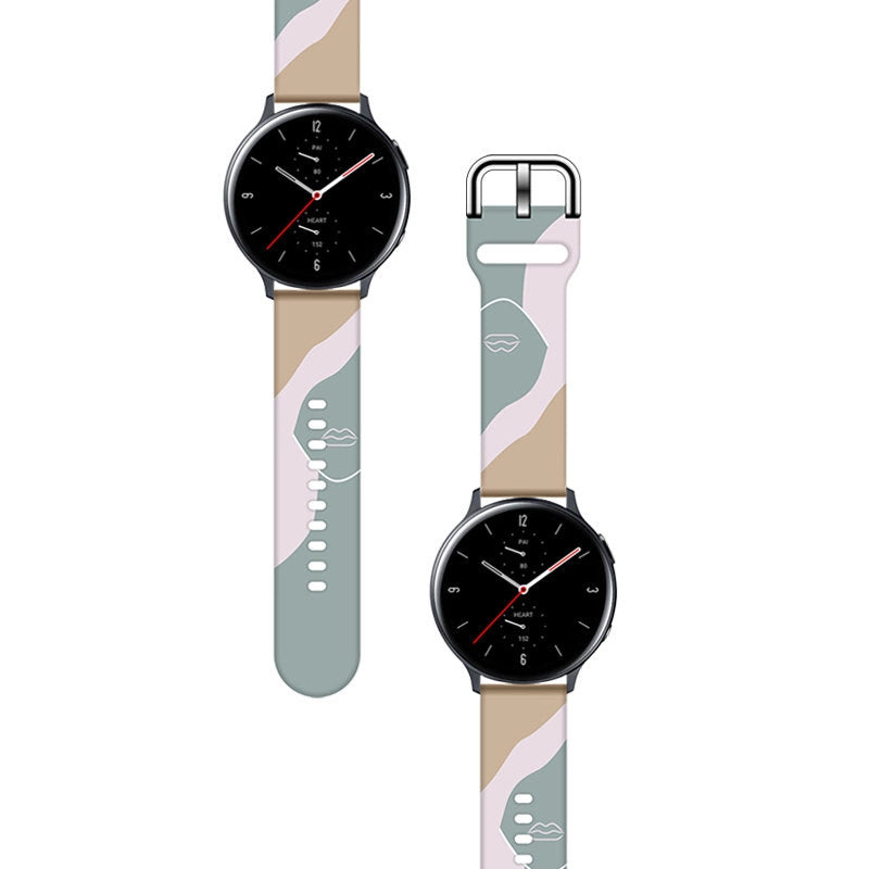 Strap Moro til Samsung Galaxy Watch 45 / 46 / 47 mm silikone armbånd ur band - mønster 17