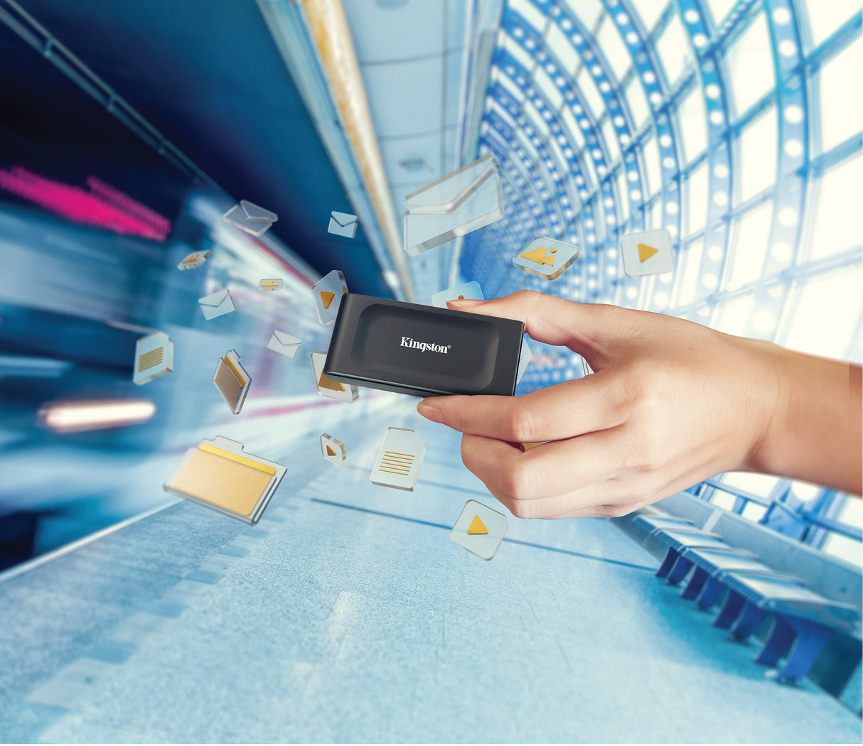 Kingston Solid state-drev XS1000 2TB USB 3.2 Gen 2